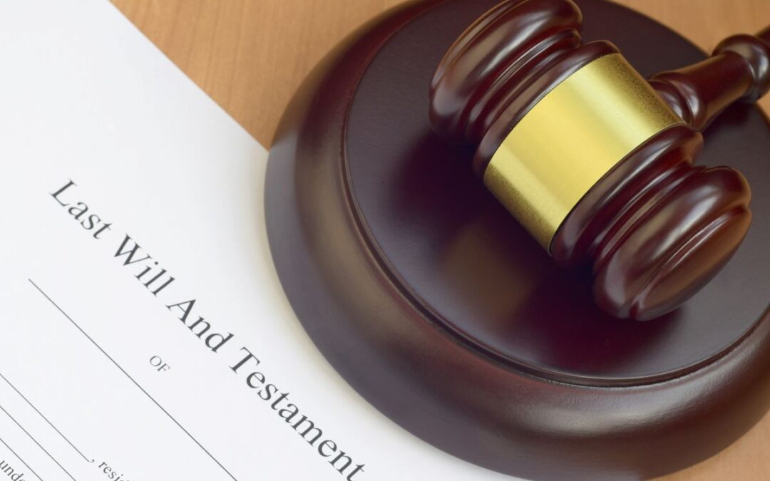 A document that says last will and testament with gavel as the featured image for the article by Kelley A Way titled What is probate