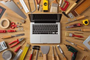 diy tools around laptop tools for article by kelley way Why You Shouldn’t DIY Your Estate Plan
