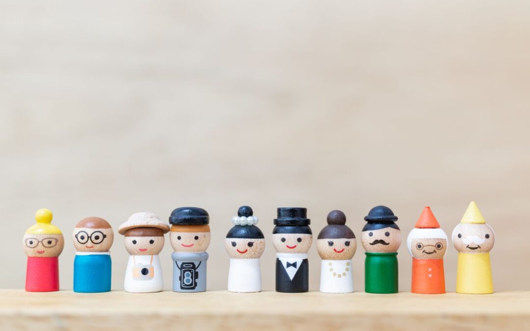 miniature toy wooden doll family featured image for article by kelley way titled who are my heirs